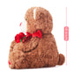 Ikasa Bear Stuffed Animal Love Plush Toy With Bow For Valentine Day,Cute 10.6'' Soft Plushie Small Toy,Valentines Day Gifts For