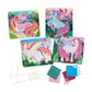 ORB The Factory Sticky Mosaics Unicorns, Pink/Teal/Blue/Purple, 12 x 2 x 10.75