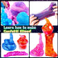 Pokujyrt Confetti Slime Kit, Sparkling Slime Making Kit, Craft Toy, Party Favors For Kids, Birthday Gfit For Girl And Boys 6 7 8