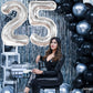 Katchon, Silver 25 Balloon Numbers - Giant, 40 Inch | 25 Number Balloons For 25Th Birthday Decorations For Women | 25 Birthday Balloons For 25Th Birthday Decorations For Men | 25 Foil Number Balloon