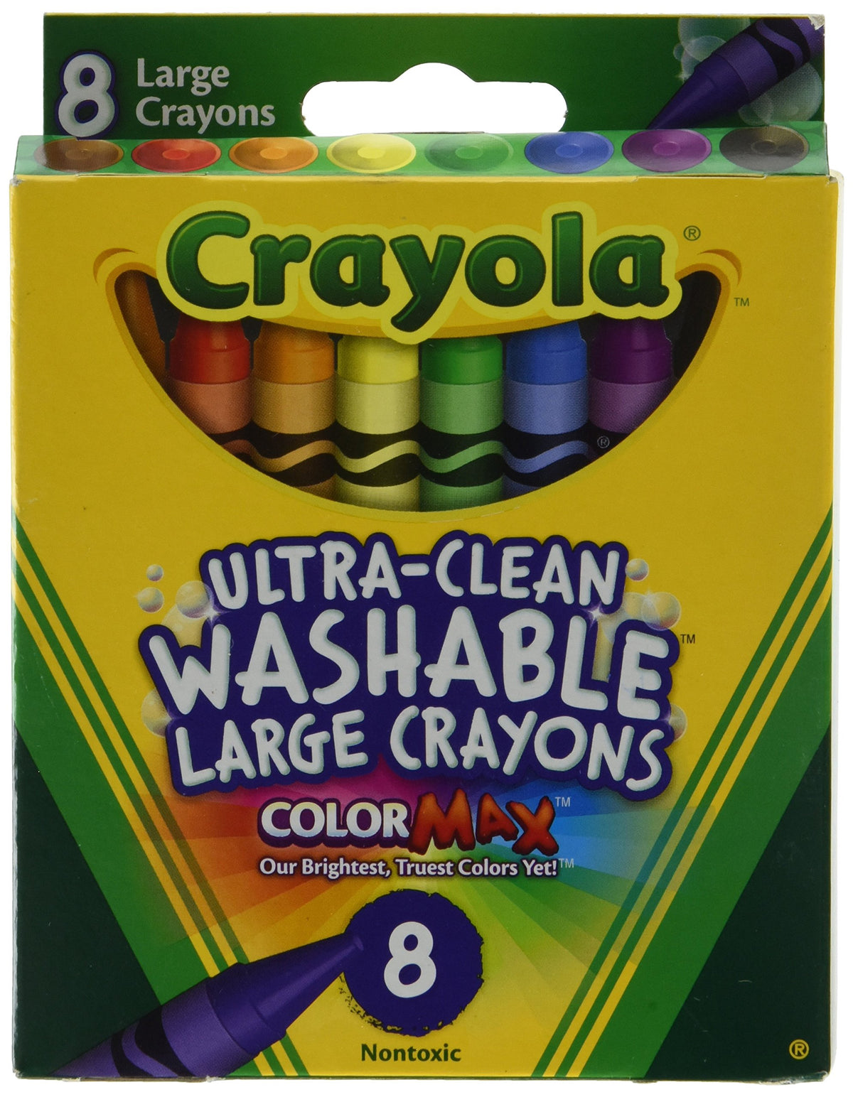 Crayola 5555 Kids First Large Washable Crayons 8 Count
