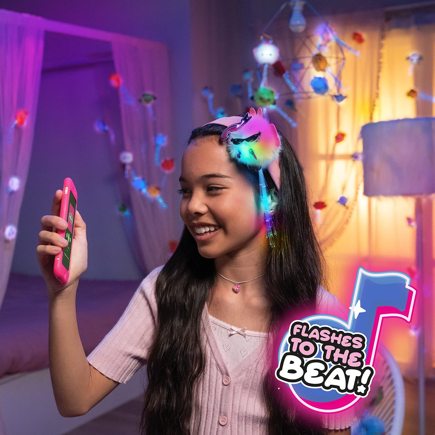 Wow! Pods Chibies Boom Box - Mysty | Cute Fluffy Party Pets That Flash To The Beat Of Music | Interactive Animal Soft Toy Charac