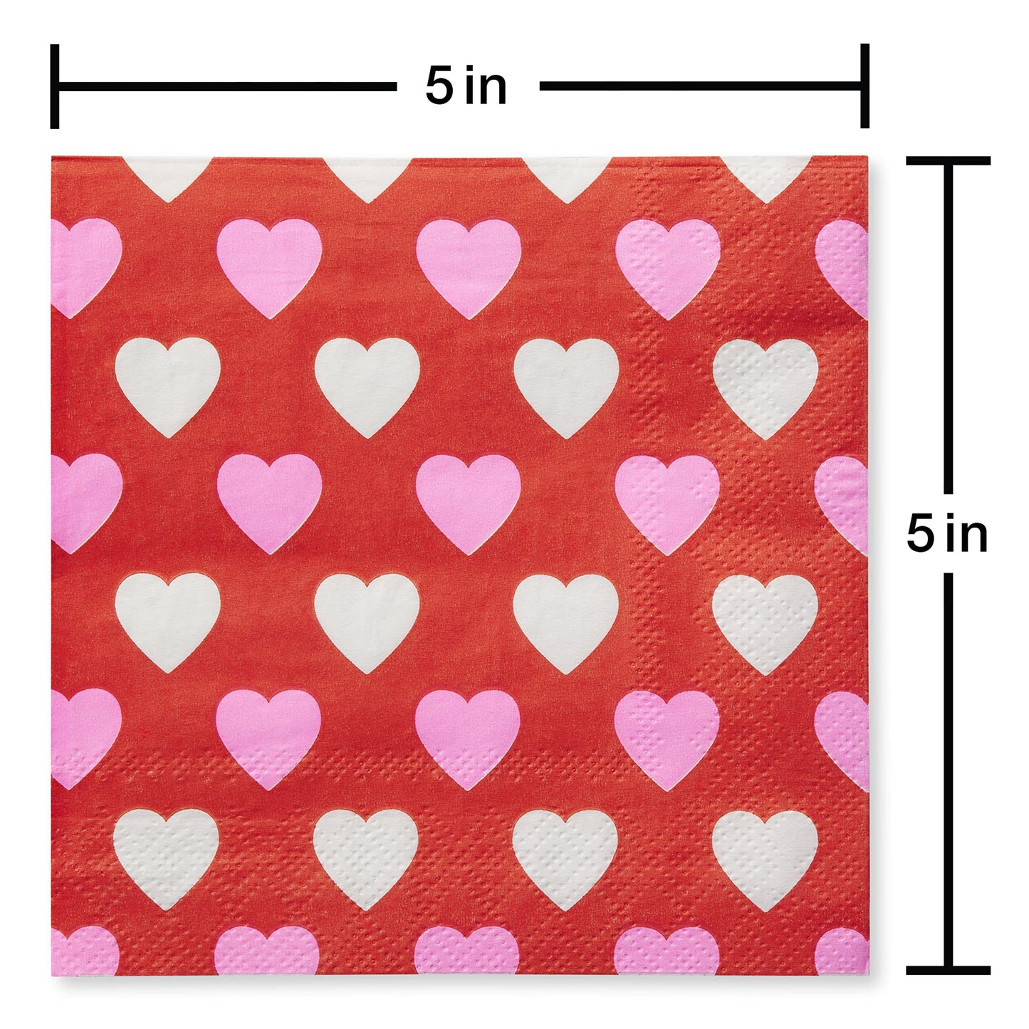 American Greetings 50-Count Valentines Day Party Supplies, Paper Napkins