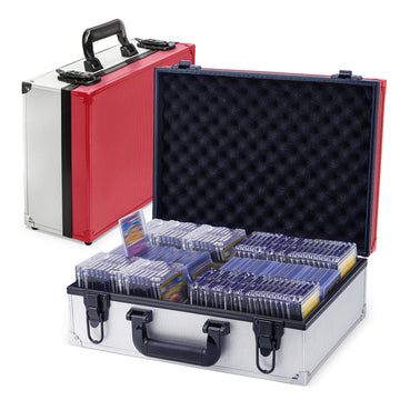 Tcguard Toploader Storage Box For 3'*4' 35Pt Toploaders, Waterproof, Anti-Skid, Card Storage Box With Dividers, Fits Trading Cards And Sports Cards (Holds 600+ Toploaders-Red)
