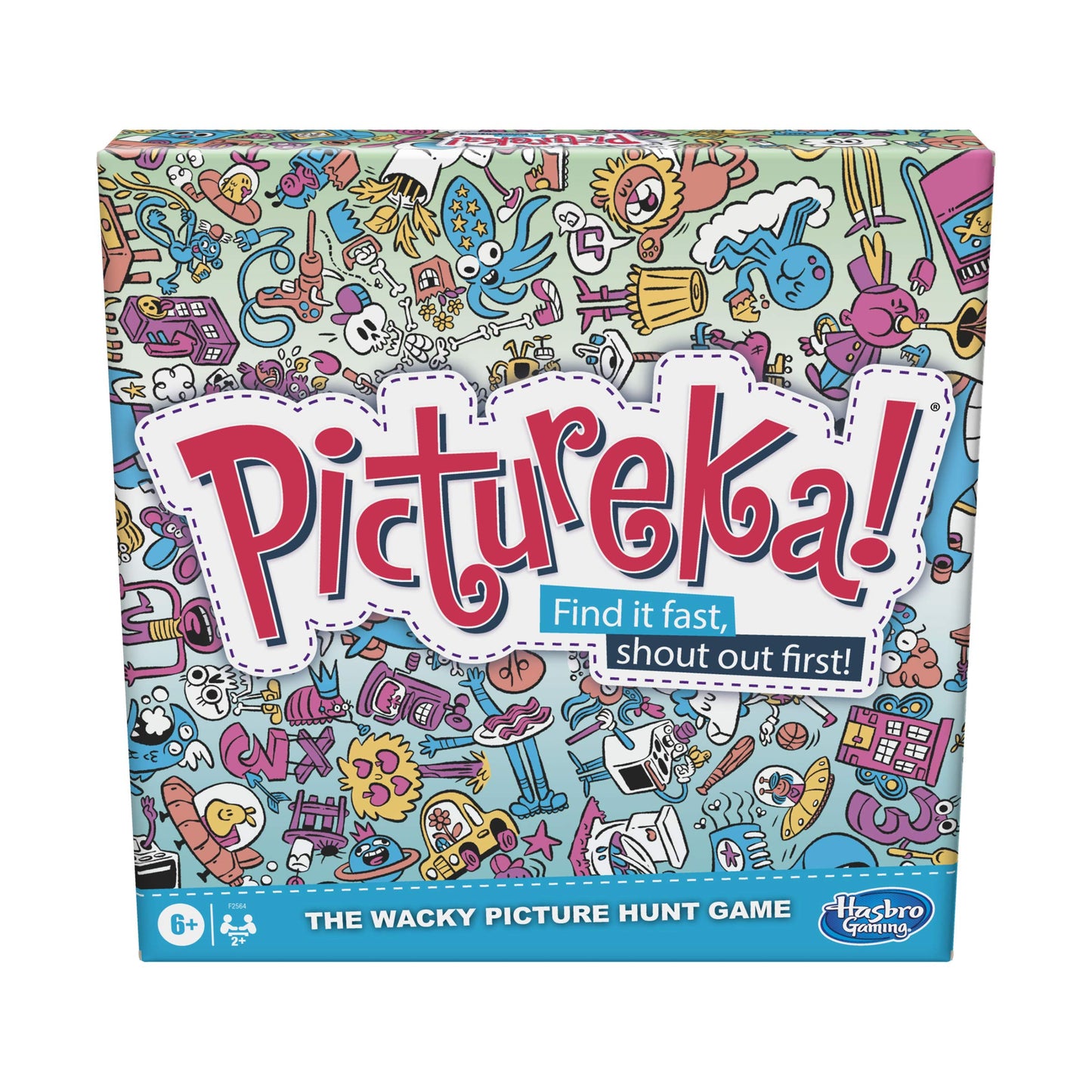 Hasbro Gaming Pictureka! Fun Family Board Game for Kids, Multicolor, Cardstock, Ages 6 and Up, Model F2564