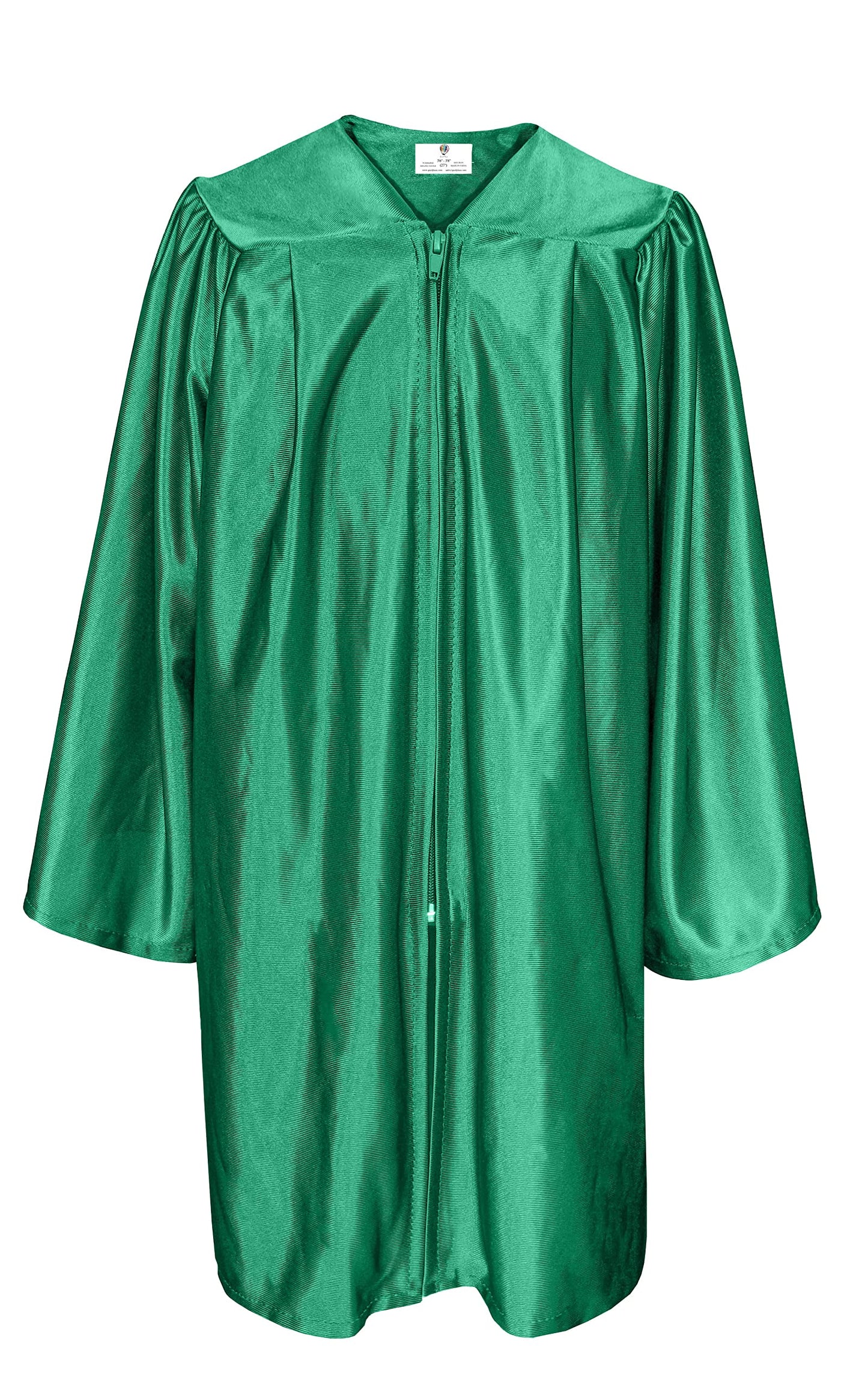 Gradplaza Shiny Choir Robe Kindergarten Preschool Graduation Gown Shiny Graduation Gown For Kids Emerald Green Size 33