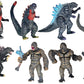 Twcare 8Pcs Attacking King Kong Vs Godzilla Toys 2021 Movable Joint Action Figures King Of The Monsters Birthday Dinosaur Kid Gift Cake Toppers