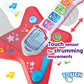 Hap-P-Kid Magic Touch Guitar, Toddler Light Up Music Toy With Volume Control, Infant Touch Sensor Musical Instrument, 3 Modes Of
