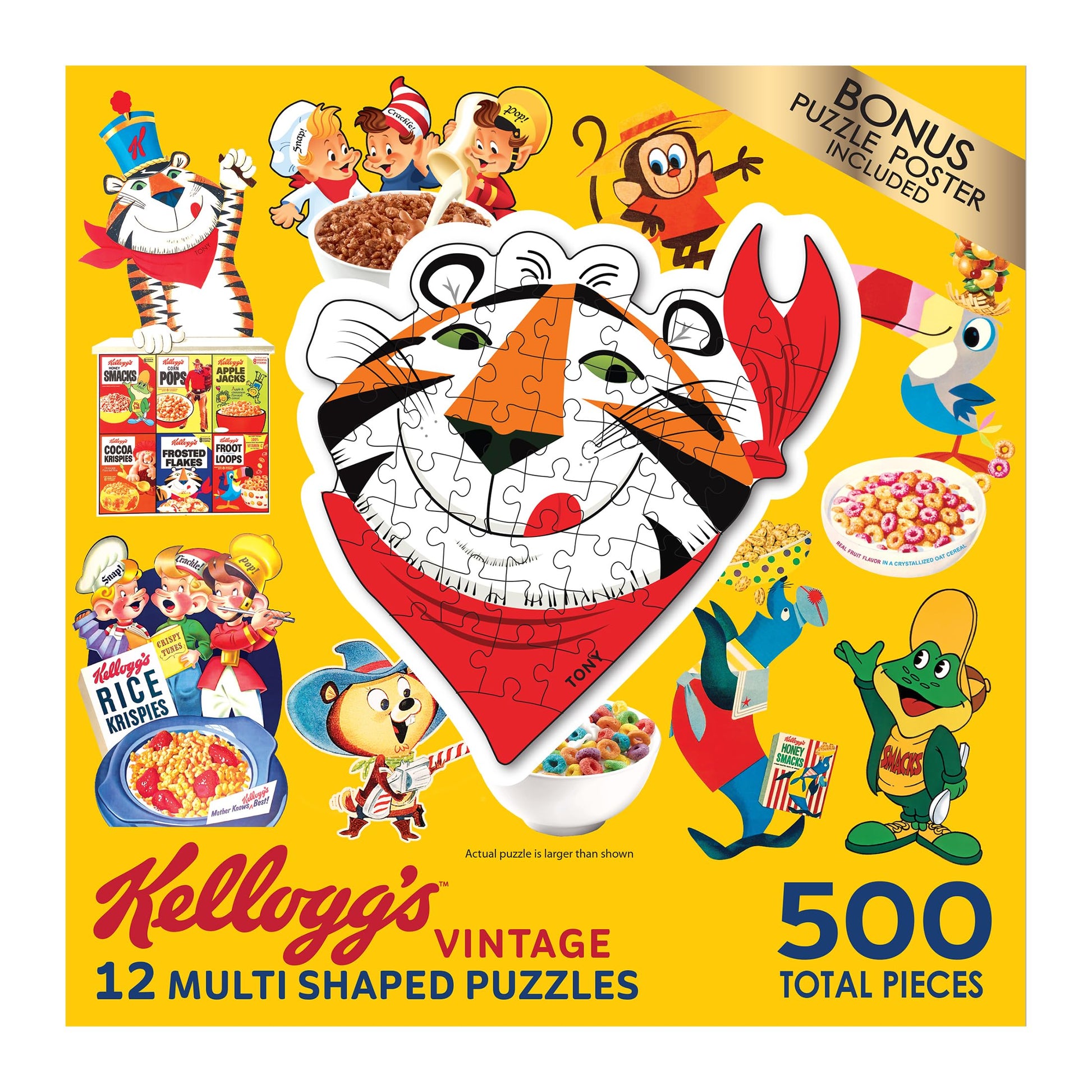 RoseArt - Mini Shaped - Kellogg's - 500 Piece Jigsaw Puzzles for mature-themeds