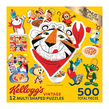 RoseArt - Mini Shaped - Kellogg's - 500 Piece Jigsaw Puzzles for mature-themeds