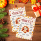 Bltgh Thanksgiving Who is Most Like Turkey Game Fun Fall Party Activity for Family Friends and Teens Autumn Holiday Gathering Challenge 5x7 Inch Cards