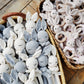 Cotton Crochet Bunny Doll Rattle Sleepy Head Bunny Toy | 13 Inch Baby First Stuffy Amigurumi Buddy Security Blanket Newborn Photo Prop (Gray Sleepy Bunny)