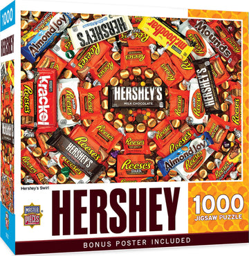 MasterPieces 1000 Piece Jigsaw Puzzle for mature-themeds  Family  Or Youth - Hershey's Swirl - 19.25x26.75