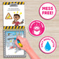 Water Magic - Scented Reusable Water Reveal Activity Books - No Mess, All Fun By Scentco (Grape Kingdom And Construction)