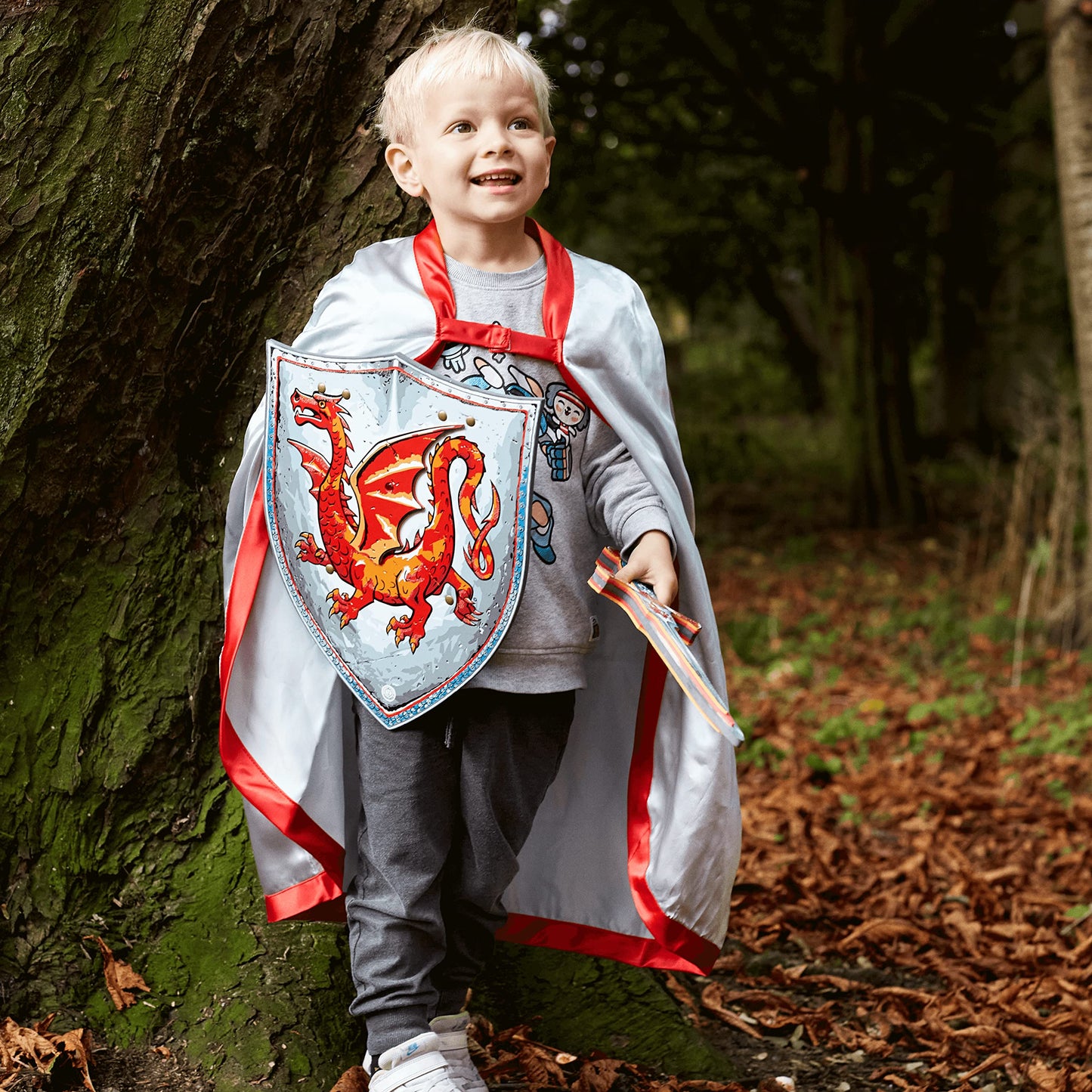 Liontouch Amber Dragon Knight Shield | Medieval Pretend Play Foam Toy for Children Ready for Adventures in The Kingdom | Safe  & Battle protective covering for Kids Dress Up  Roleplay & Royal Costumes