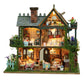 RHZN Miniature House Kit  Dollhouse Kit  Miniature Kit  DIY Mini House Building Kit for mature-themed  Botanical House