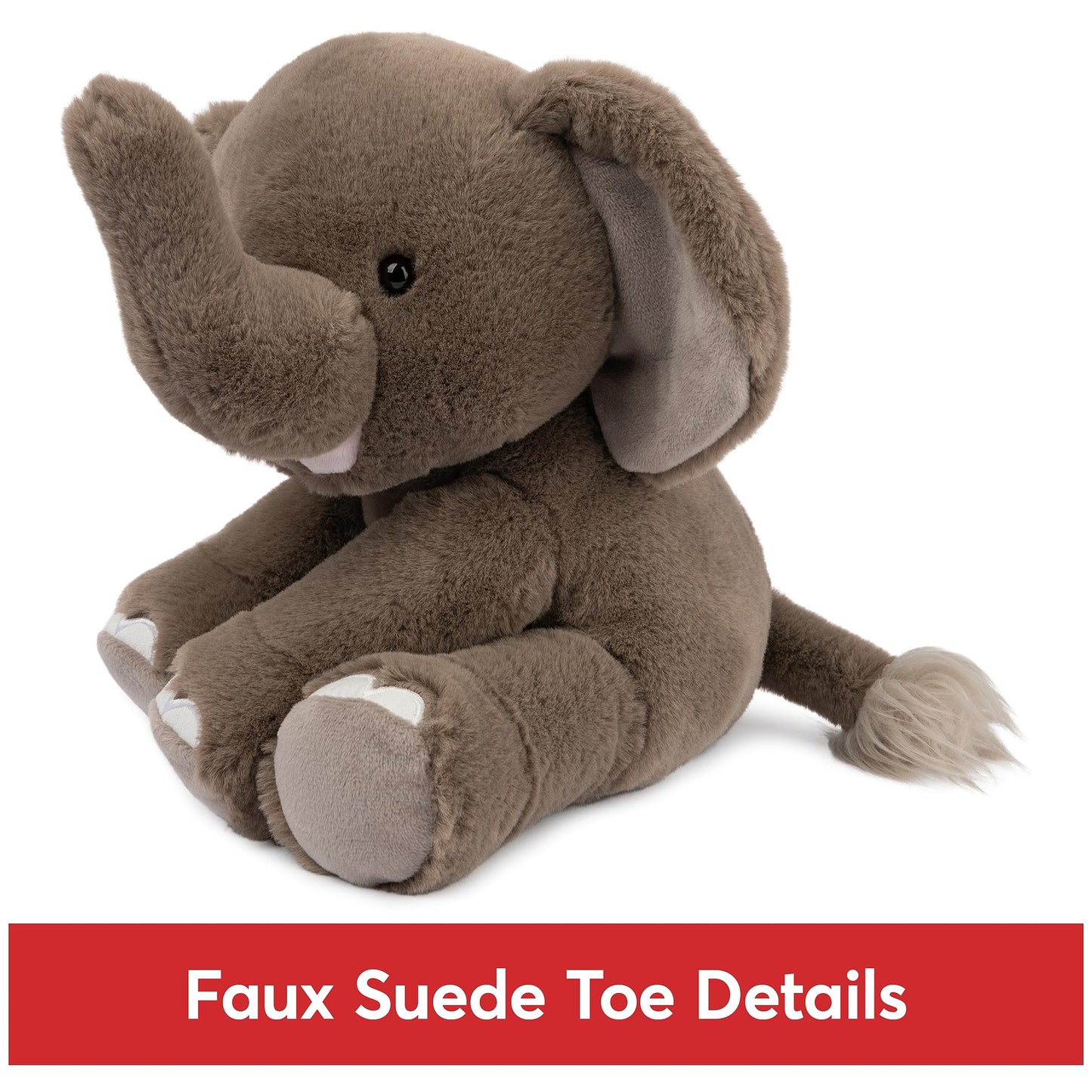 GUND Chai Elephant Plush  enhanced Stuffed Animal for Ages 1 and Up  Gray  10