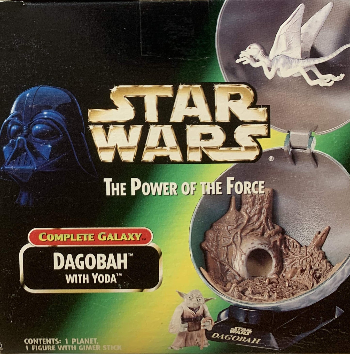 Star Wars The Power Of The Force Complete Galaxy Dagobah With Yoda Action Figure 3.75 Inches