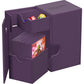 Ultimate Guard Flip'n'Tray 80+, Deck Case for 80 Double-Sleeved TCG Cards + Dice Tray, Purple, Independent Magnetic Closure & Mi