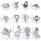 Horizon Group USA Yes Made by Me Assorted Window Art Refill Pack, 12 pk, Multicolor, Plastic Suncatcher