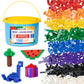 Barcaloo 1000 Piece Building Bricks Play Set, 10 Classic Colors Bulk Building Blocks, Generic Brick Building Parts, For Boys And