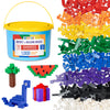 Barcaloo 1000 Piece Building Bricks Play Set, 10 Classic Colors Bulk Building Blocks, Generic Brick Building Parts, For Boys And
