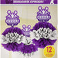 Amscan Spirit Squad Deluxe Fluffy Decorations, 3 Pcs, 12''