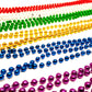 Dondor Enterprises Festive Metallic Beaded Necklaces (72 Pack, MULTICOLORED)