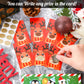 Outus 50 Pieces Christmas Scratch Off Cards Stickers Christmas Hawaii Party Games Vouchers Festive Raffle Tickets Holiday Business Prize Drawings For Kids Adults Families Events Groups (Elk)