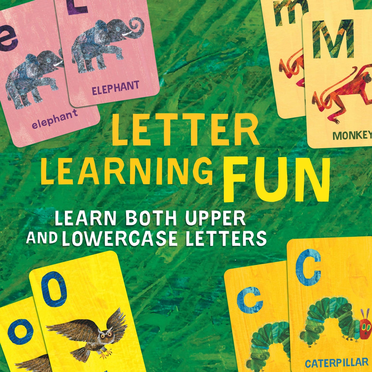 Briarpatch Go Fish Card Game - World of Eric Carle Alphabet, Featuring The Very Hungry Caterpillar, Preschool Learning, Paper