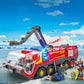 Playmobil Airport Fire Engine Building Set with Lights & Sound, Model 5337, Multi Color, Plastic Material