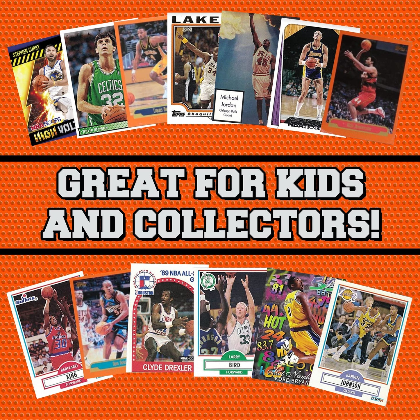 Assorted Set Of 100 Basketball Trading Cards - All New Condition Cards - Perfect Starter Set For Kids, Adults, & Collectors - Po