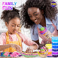 FUN KIDZ Jumbo Slime Kit - 33 Cups, Multicolored DIY Slime Pack, Plastic, 16Wx12Lx3.15H, Perfect Party Favors for Kids