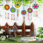 VioraWhite 24 Sets Christmas Mandala Suncatchers Wind Chimes Window Art Kits, Xmas DIY Sun Catchers Bulk Ornaments Painting Craf