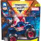 Monster Jam - Original Monster Truck in Marvel Superhero Design, Monster Stunt Action to Play and Collect, Scale 1:64, Ages 3+ (