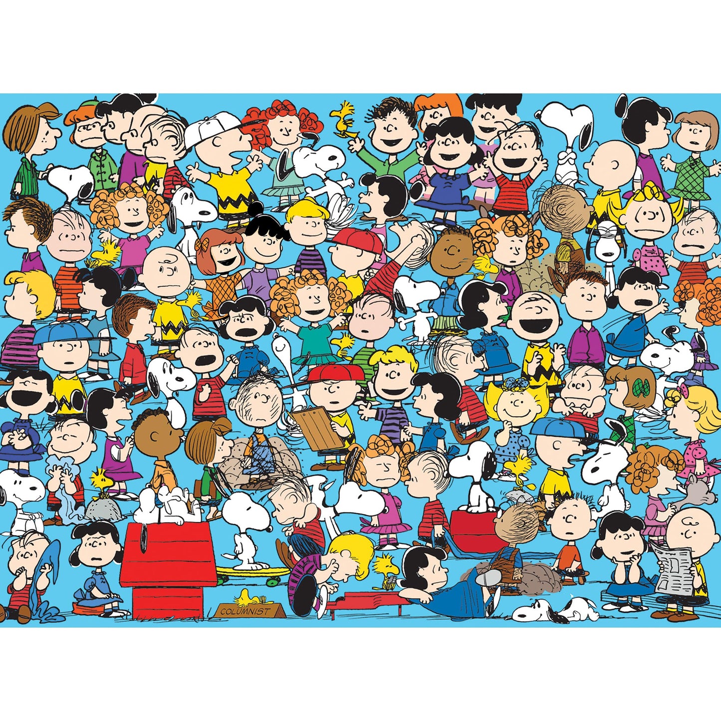 RoseArt 1000 Piece Jigsaw Puzzle - Peanuts Cast of Characters - Multi-colored - Model 8683ZZA - Fun for Adults