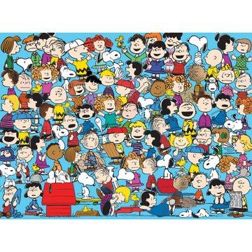 RoseArt 1000 Piece Jigsaw Puzzle - Peanuts Cast of Characters - Multi-colored - Model 8683ZZA - Fun for Adults
