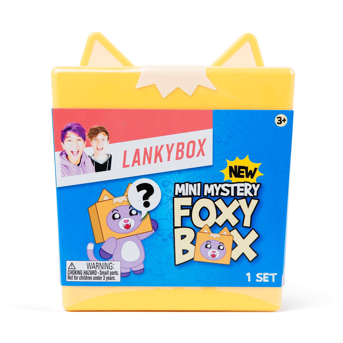 LankyBox Mini Foxy Mystery Box - 9 Toys, Mustard Color, Model 2122, Officially Licensed Foxy Merch