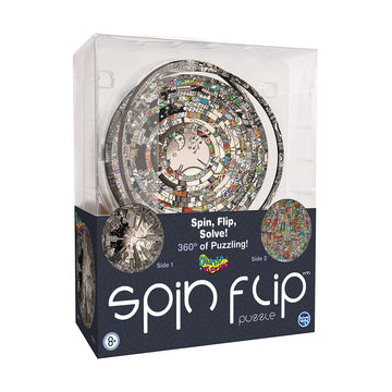 Spin Flip Puzzle - Charles Fazzino - Spin it  Flip it  Solve it! for Those who Love Brain teasers! mature-themed Fidget Toy. Great Gift for Mom  Dad  Teens  Men and Women