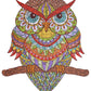 Hartmaze Wooden Jigsaw Puzzles Colorful Owl Hm-04 Small Bird Puzzle 206 Unique Shape Jigsaw Pieces-Beautiful Animal For Adults And 8 Years Age Up Teens- Best For Family Game Play Collection.