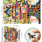 MINIWAN 500 Piece Jigsaw Puzzle - Whimsical Treehouse Art, 15"x23", Cardboard, Colorful Nature-Themed Family Game, Model BFJIUJIU-002