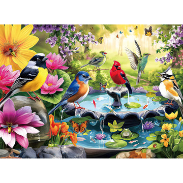 ZSYCZAO 500 Pieces Puzzle for mature-themeds  Puzzles for mature-themeds 500 Pieces  Birds Floral Pond Nature Jigsaw Puzzle  Challenging Puzzle Perfect for Game Nights  20.5 X 15 in