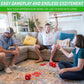 Gosports Left Right Middle Giant Dice Game - 3.5' For Indoor/Outdoor Play - Foam Or Wood Dice