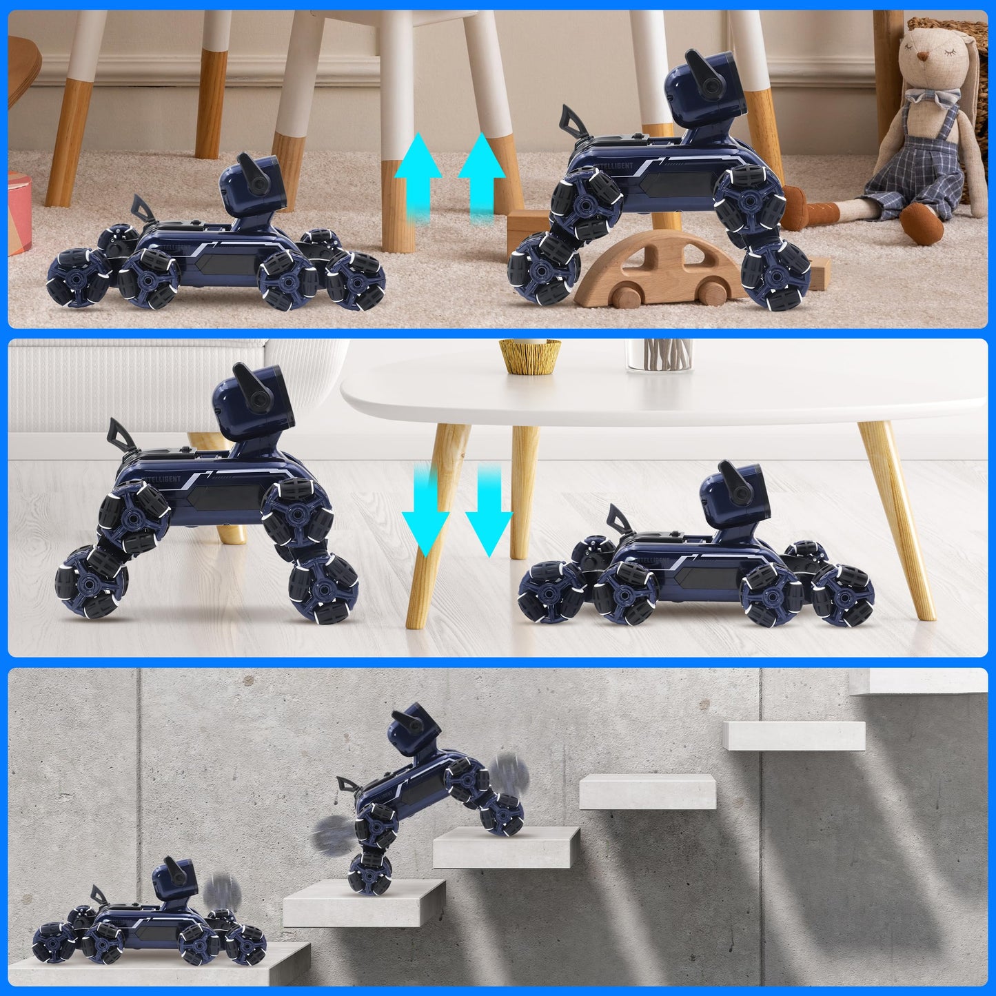 Ammaker 8Wd Gesture Sensing Stunt Rc Cars, Toys Gifts For Kids 6-12 Year Old Boys Girls, 2.4Ghz Remote Control Cars, Cool Lighti