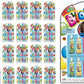 JA-RU Original Bloonies Plastic Bubbles Kids Toys (24 Pack, 192 Tube) Blow up Balloons w/Straw. Retro Classic Fidget Toy Pack. B