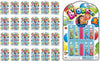 JA-RU Original Bloonies Plastic Bubbles Kids Toys (24 Pack, 192 Tube) Blow up Balloons w/Straw. Retro Classic Fidget Toy Pack. B