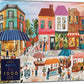 Elena Essex Puzzles 1000 Pieces - Market Day  Puzzles for mature-themeds 1000 Pieces  Summer Landscape Shops Village Town Scene Puzzle  Size 28 x 20 inches