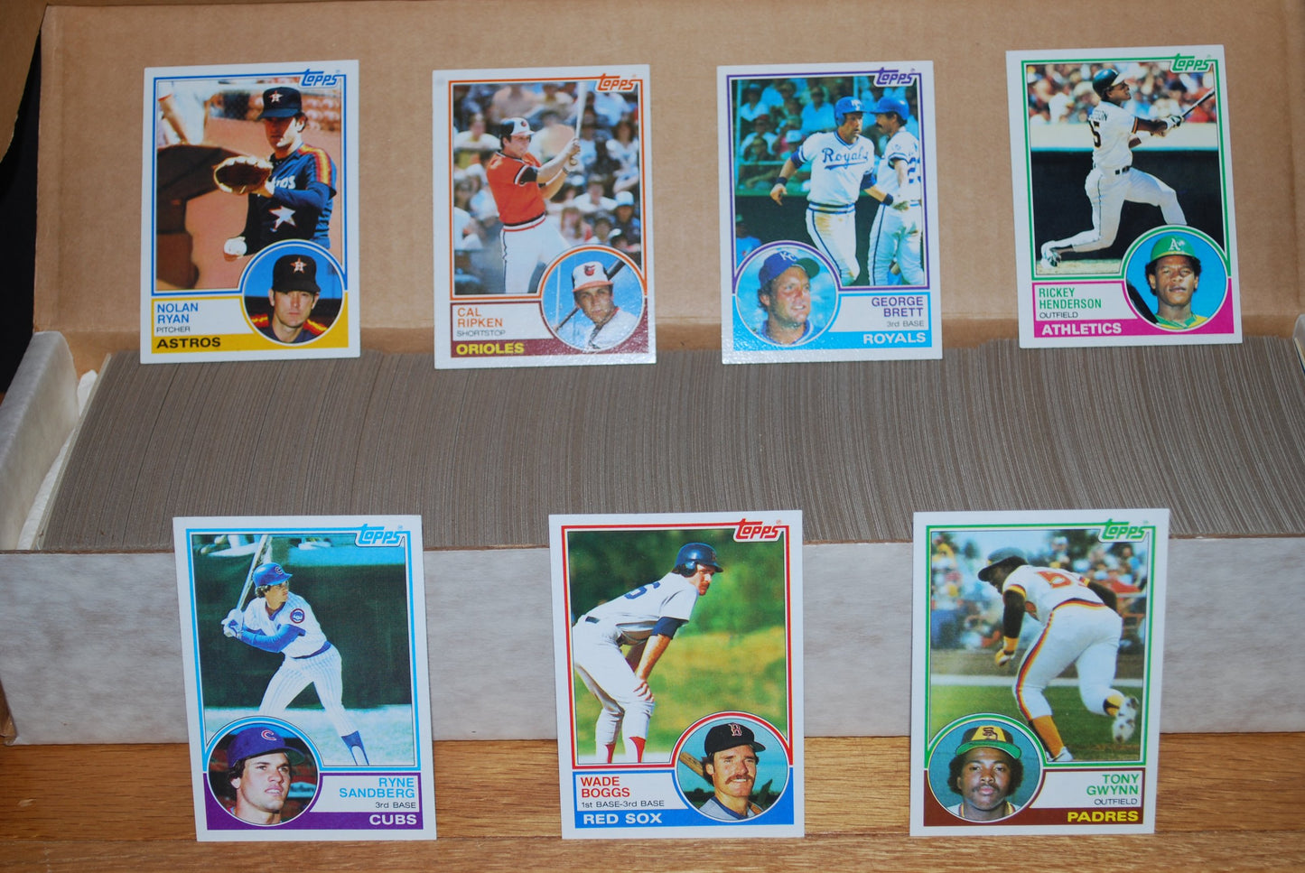 1983 Topps Baseball Complete Set - 792 Cards, Featuring Tony Gwynn, Ryne Sandberg, Wade Boggs Rookie Cards