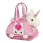 Aurora® Fashionable Fancy Pals™ Peek-A-Boo Unicorn Stuffed Animal - On-The-Go Companions - Stylish Accessories - Multicolor 7 Inches