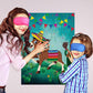 Pin The Tail On The Donkey Party Game, Mexican Donkey Game Poster Come Extra With Donkey Tail And Eye Masks For Donkey Party Favors, Kids Birthday Party, Fiesta Party